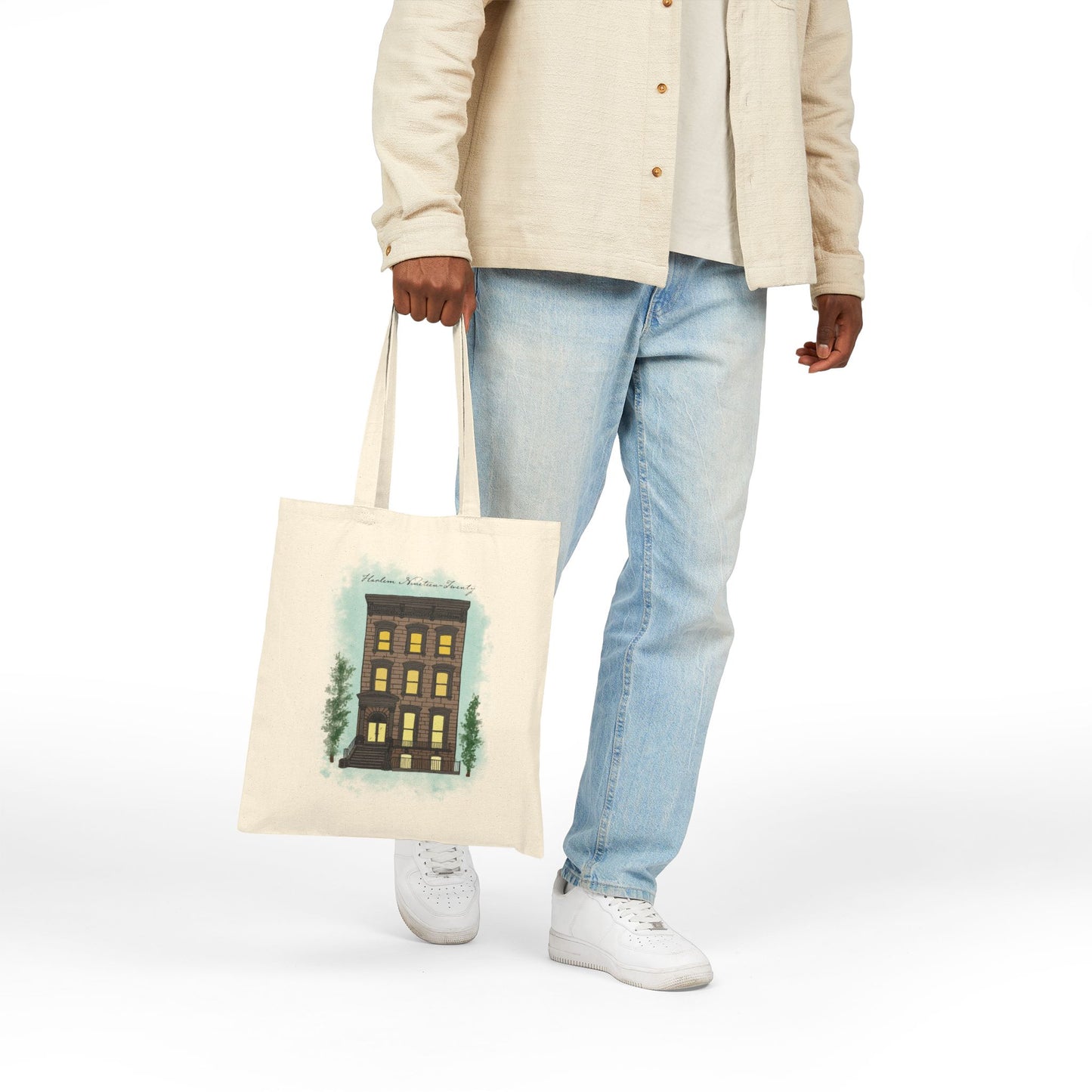 Copy of Natural Harlem 1920 Brownstone Tote Bag