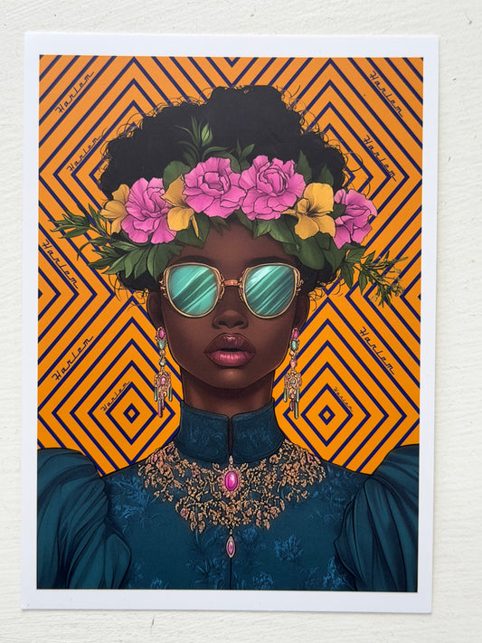 High Society Girl 1 5x7 Postcard